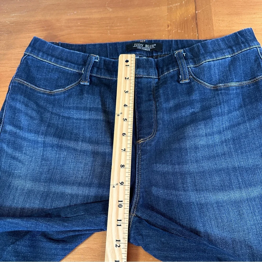 Judy Blue Dark Wash Pull-on Skinny Jeans - Size 15/32 - Picture 4 of 8